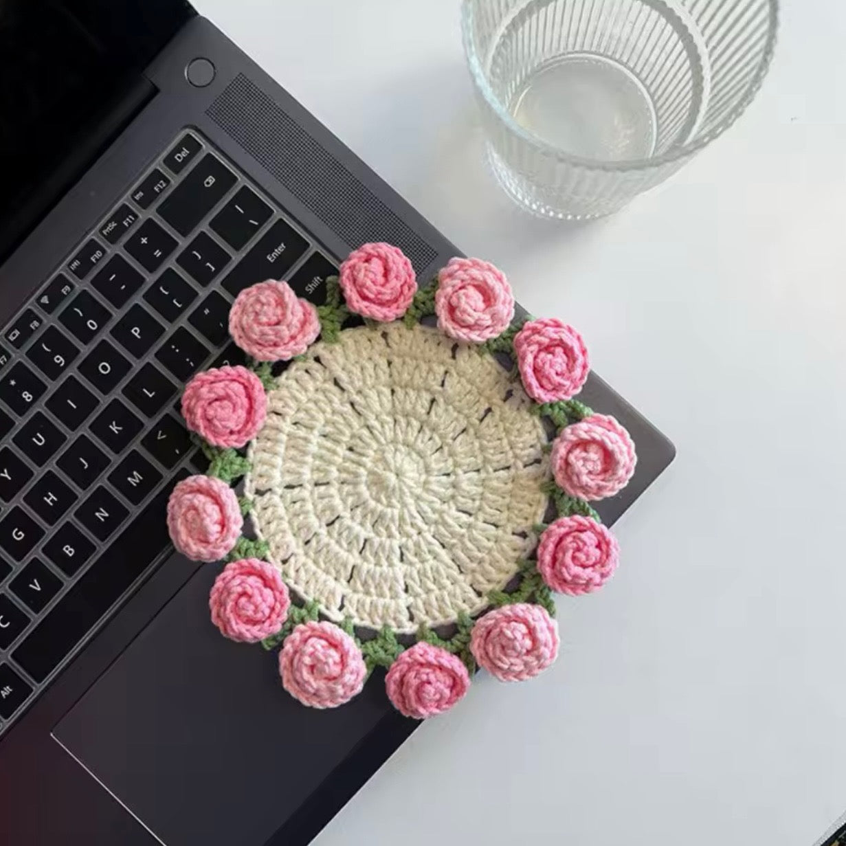 Grandmas flower coaster